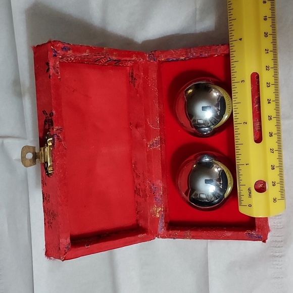 Vintage Chinese Chiming Boading therapy Metal balls - Picture 8 of 9